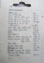 Condensator Ford GB, Morgan, Reliant, TVR jaren '6