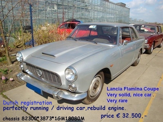 1962 Lancia Flaminia PF coupe oldtimer te koop