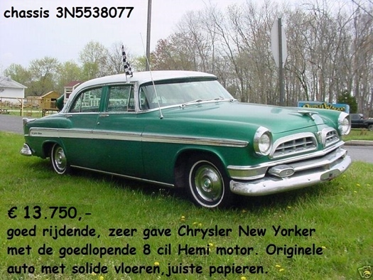 1955 Chrysler New Yorker de Luxe green oldtimer te koop