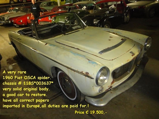 1960 Fiat 1500S Spider 3637 oldtimer te koop