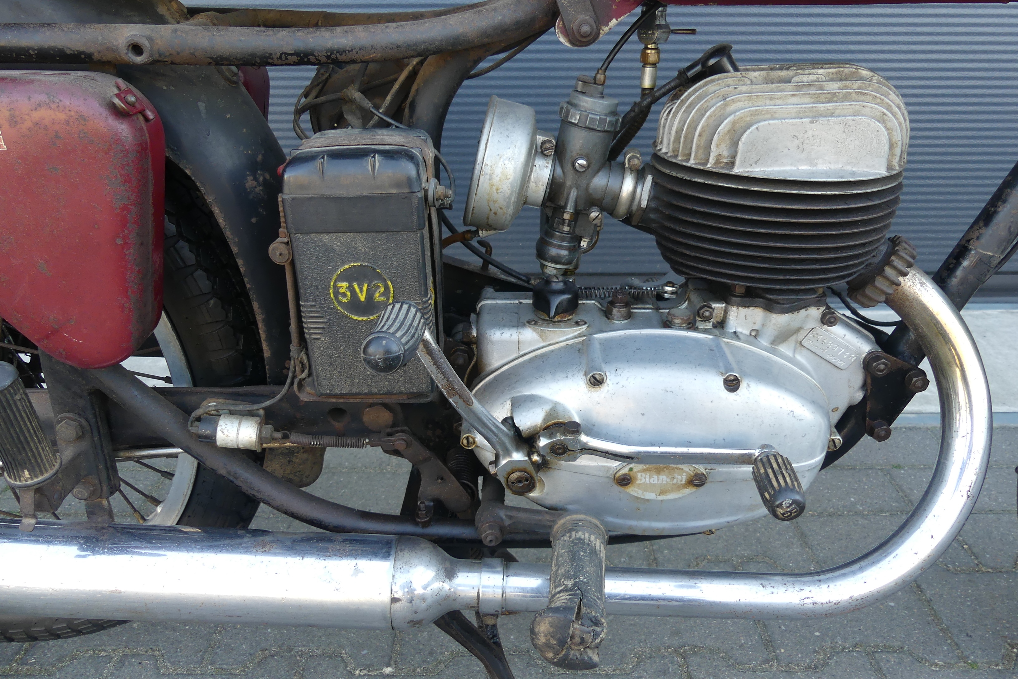 1953 Bianchi Freccia Celeste  oldtimer motorfiets te koop