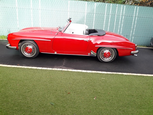 1962 Mercedes 190 sl oldtimer te koop