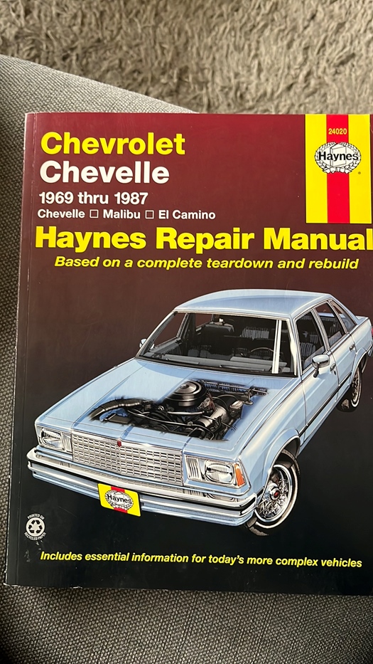 Chevelle 1969-87 Repair Manual te koop