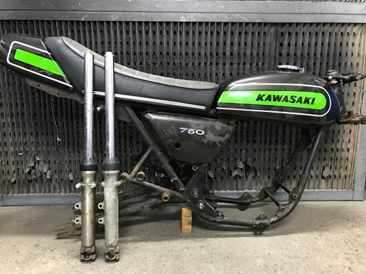 1974 Kawasaki H2B - 750 Mach IV oldtimer motorfiets te koop