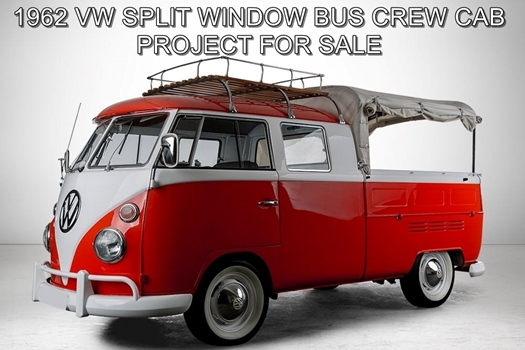 1962 Volkswagen T1 split window bus crew cab oldtimer te koop