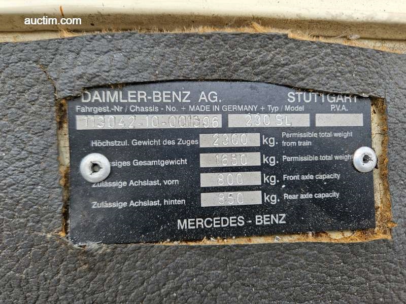 1964 Mercedes 230 SL Pagode oldtimer te koop