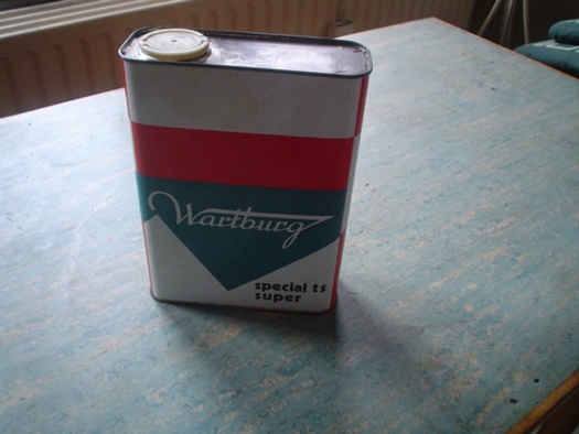 olie blik wartburg -elf te koop
