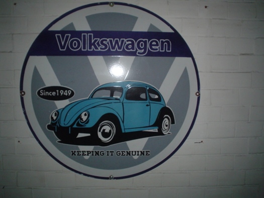 emaille bord volkswagen te koop