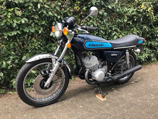 1974 Kawasaki H1E-500 Mach 3 oldtimer motorfiets te koop