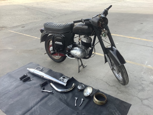 1968 CZ 450 oldtimer motorfiets te koop