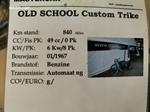 1967  Old scool custom trike oldtimer bromfiets te koop
