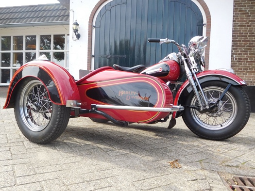 1946 Harley-Davidson wl 750 oldtimer motorfiets te koop