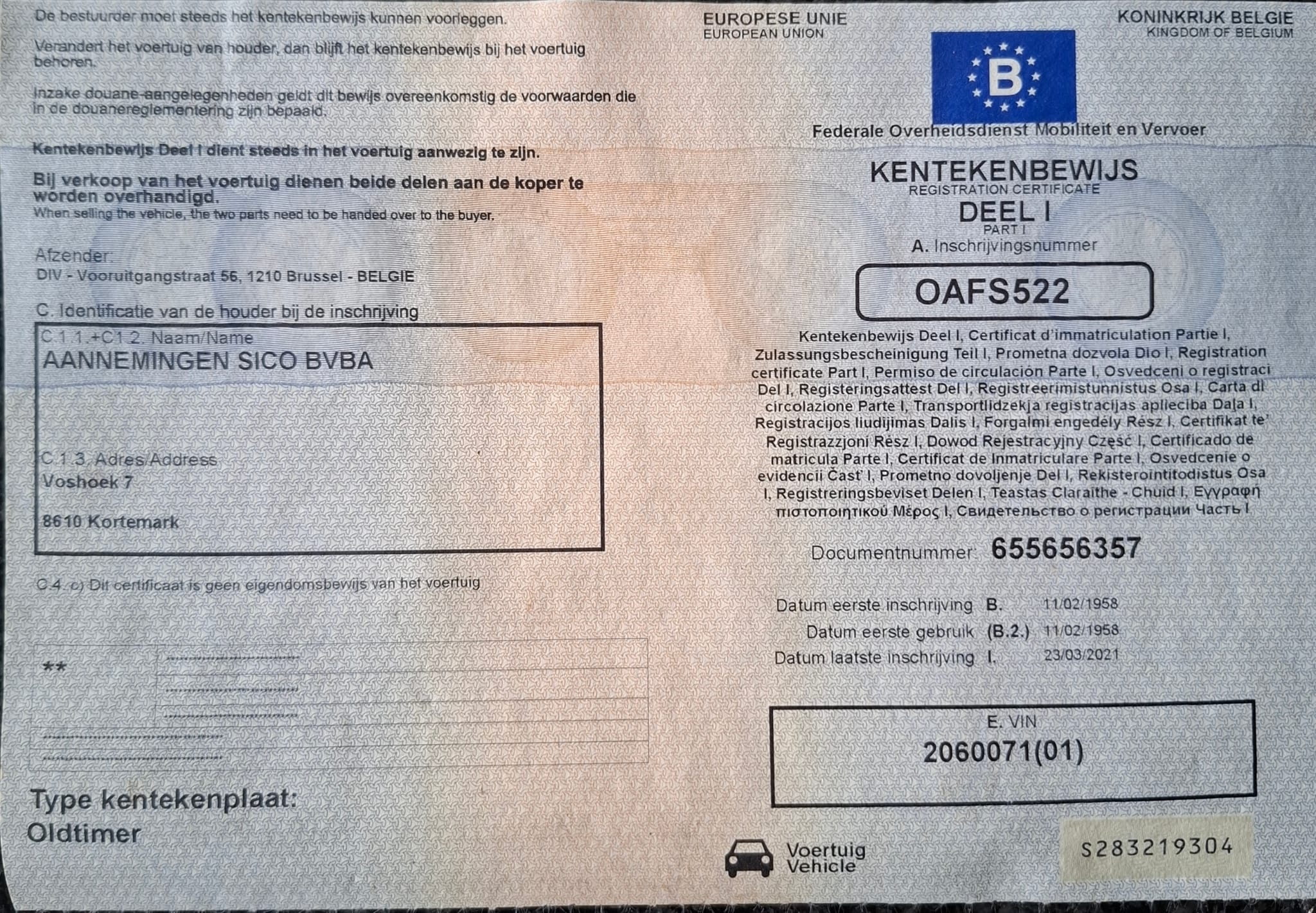 1958 Berna oldtimer vrachtwagen te koop