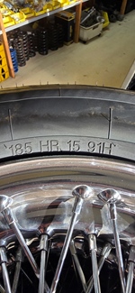 Jaguar Chromen Spaakwielen met banden 15 inck oldtimer te koop