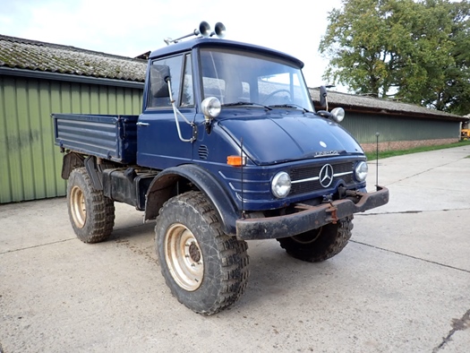 1972 Mercedes Unimog 406 "Grosses Getriebe" oldtimer vrachtwagen te koop