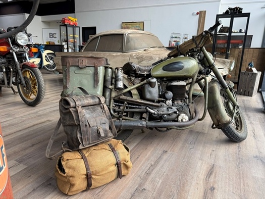 1951 Gillet Estafette 500 cc  oldtimer motorfiets te koop