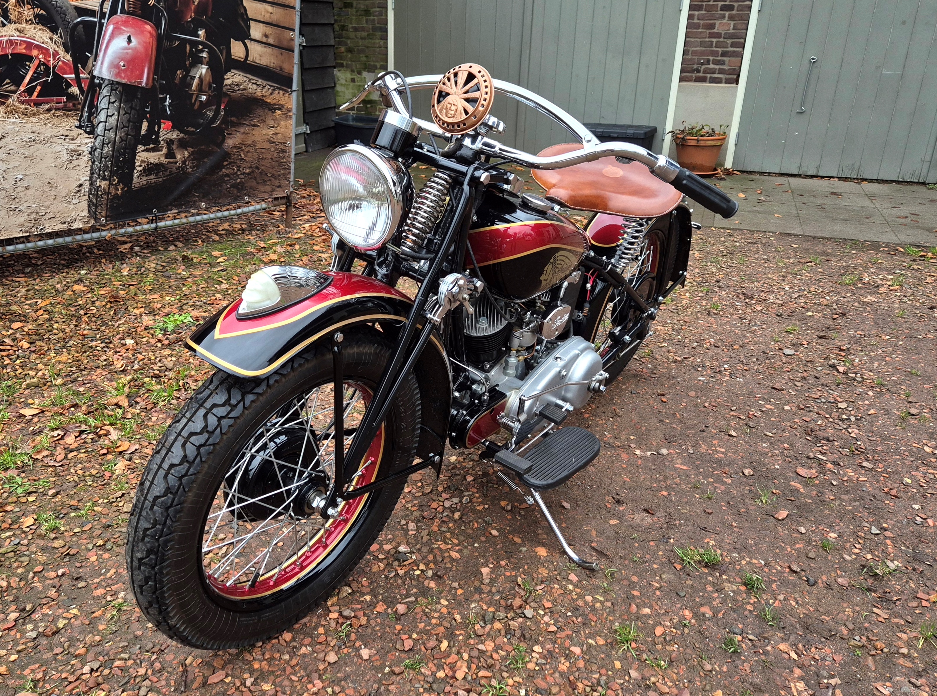 1942 Indian Scout 741 civiel  oldtimer motorfiets te koop