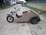 1950 Piaggio Poirier XW5 Tricycle Scooter oldtimer motorfiets te koop