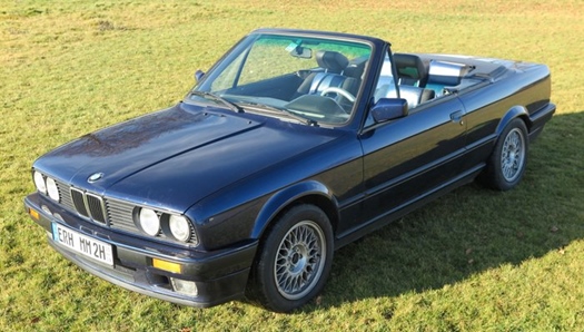 1993 BMW E30 318i Cabriolet Design Edition Mauritiusblau oldtimer te koop
