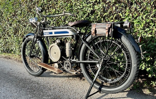 1924 Douglas 2 3/4hp oldtimer motorfiets te koop