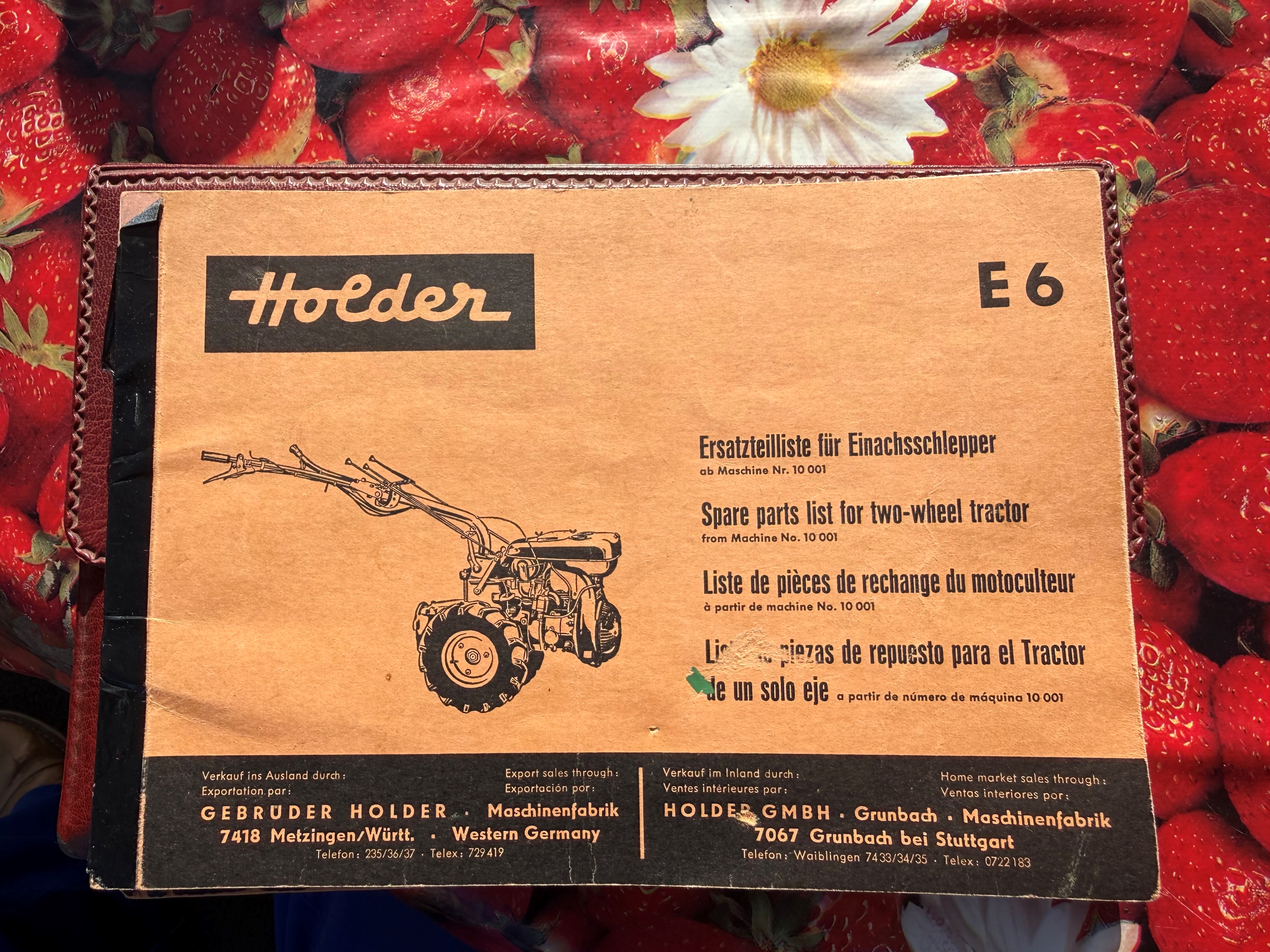 1963 Holder E6 oldtimer tractor te koop