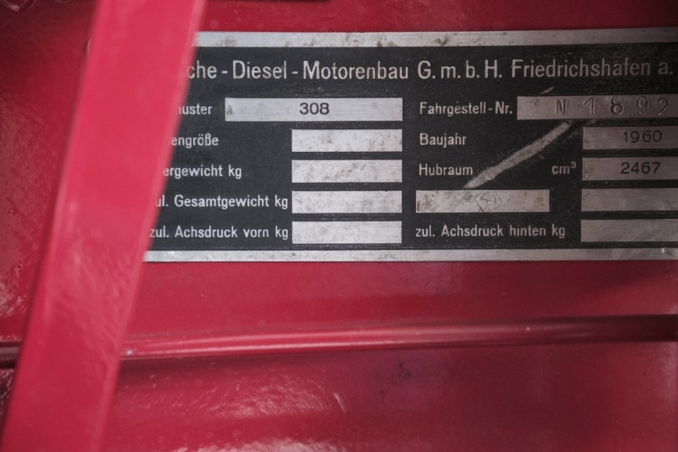 1961 Porsche Super 308 N oldtimer tractor te koop