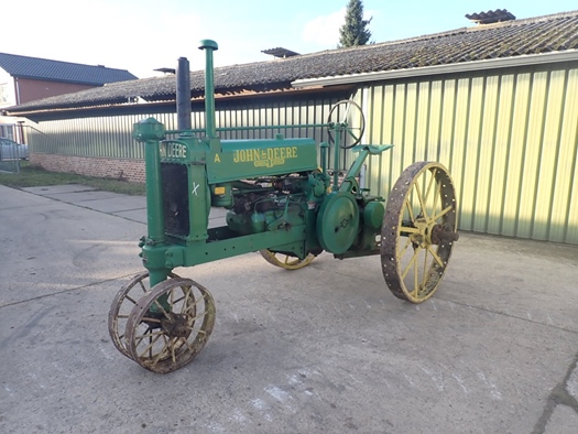 1936 John Deere A Unstyled on full steel wheels, vooroorlogse oldtimer tractor te koop