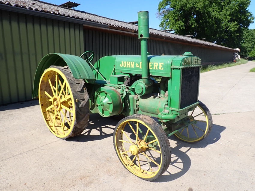 1928 John Deere D Unstyled on steel with rare PTO oldtimer tractor te koop