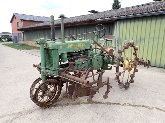 1935 John Deere B Unstyled on full steel skeleton wheels vooroorlogse oldtimer tractor te koop