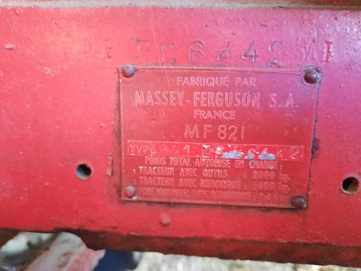 1954 Ferguson mf 821 oldtimer tractor te koop