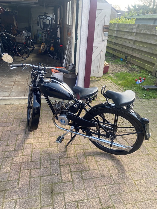 1949 Rixe 98cc oldtimer motorfiets te koop