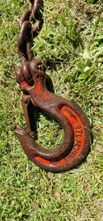 Robuuste hijsketting met haak - WLL 5.3 T oldtimer te koop