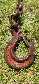 Robuuste hijsketting met haak - WLL 5.3 T oldtimer te koop
