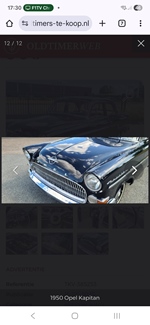 1955 Opel Kapitan oldtimer te koop
