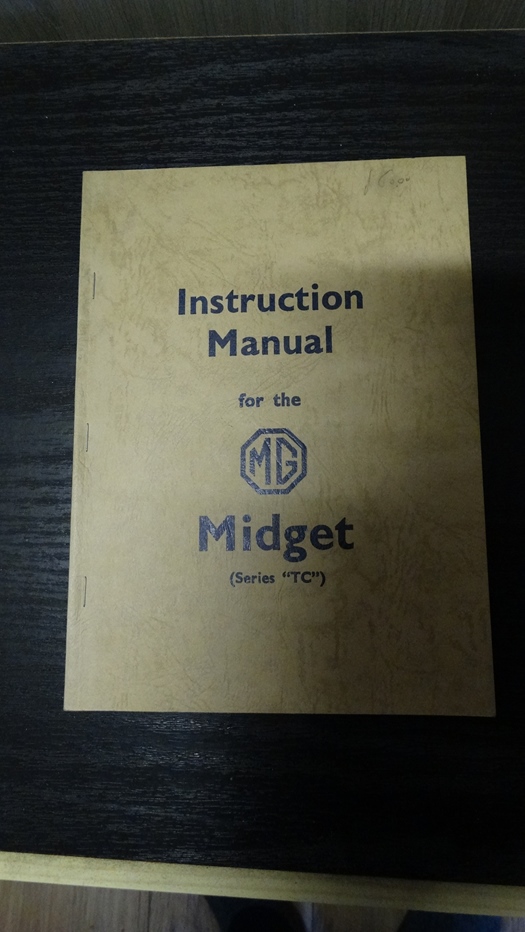 MG midget TC instructie boekje te koop