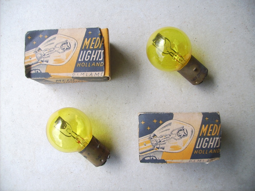 Gloeilamp 6-8V 35/35W Geel. Bosch fitting te koop