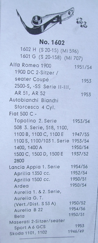 Contactpuntset voor Fiat, Lancia, Alfa Romeo Oldti te koop