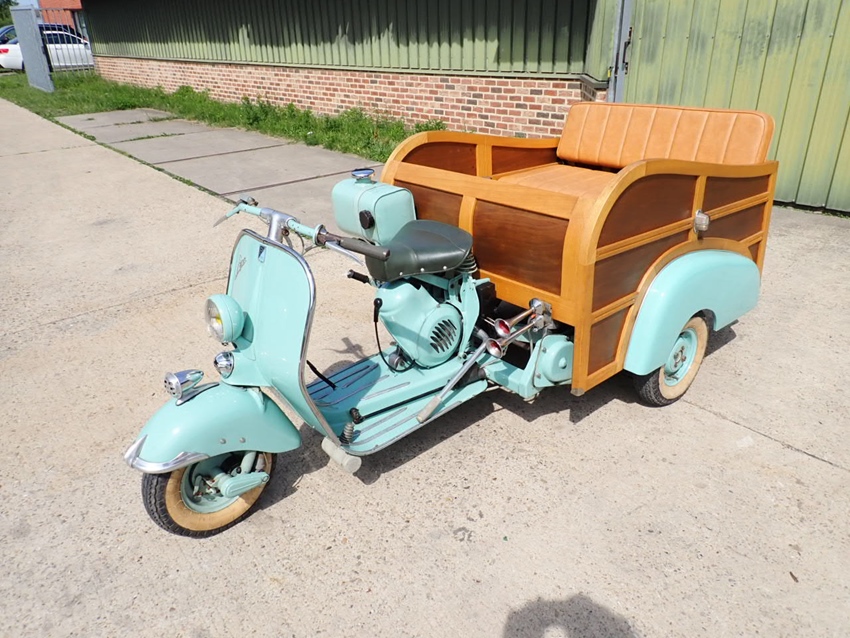 1953 Piaggio Acma Calessino, french APE 150 Calessino oldtimer motorfiets te koop