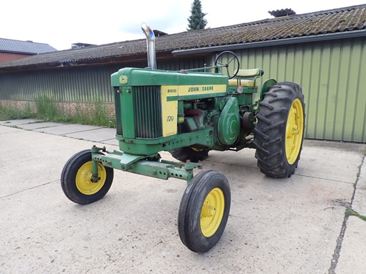 1957 John Deere 720 Diesel Pony start oldtimer tractor te koop